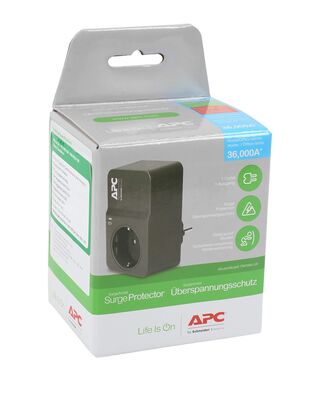 Schneider-Apc Tekli Akım Korumalı Priz Siyah-PM1WB-GR - 2