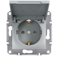 SCHNEIDER Asfora Aluminium Covered Earthed Plug - Schneider Electric