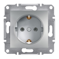 SCHNEIDER Asfora Aluminium Earthed Plug - Schneider Electric