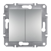 Schneider Asfora Aluminium Two-Way Switch 