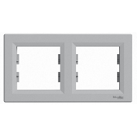 Schneider Asfora Alüminyum 2-li Yatay Çerçeve-Eph5800261 - Schneider Electric