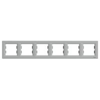 Schneider Asfora Alüminyum 6'lı Yatay Çerçeve / Eph5800661 - Schneider Electric