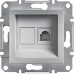 Schneider Asfora Alüminyum Rj45 Tek Çıkışlı Telefon Prizi / Eph4300161 - Schneider Electric