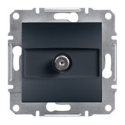 SCHNEIDER Asfora Anthracite 1dB SAT Connector - Schneider Electric