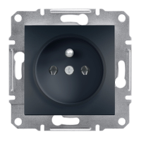 SCHNEIDER Asfora Anthracite UPS Earthed Plug - Schneider Electric