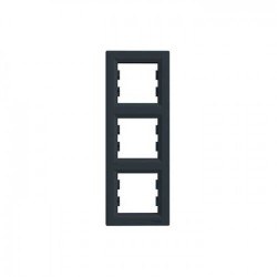 Schneider Asfora Antrasit 3-lü Dikey Çerçeve-Eph5810371 - Schneider Electric