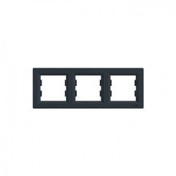 Schneider Asfora Antrasit 3-lü Yatay Çerçeve-Eph5800371 - Schneider Electric