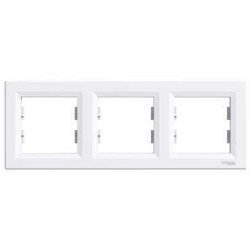 Schneider-Asfora Beyaz 3-lü Yatay Çerçeve-EPH5800321 - Schneider Electric