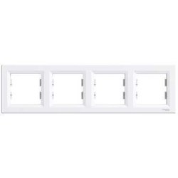 Schneider-Asfora Beyaz 4-lü Yatay Çerçeve-EPH5800421 - Schneider Electric