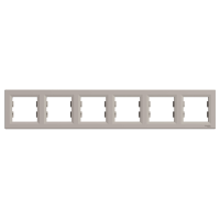 Schneider Asfora Bronz 6'lı Yatay Çerçeve / Eph5800669 - Schneider Electric