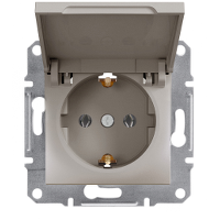 Schneider Asfora Bronz Kapaklı Topraklı Priz-Eph3100169 - Schneider Electric