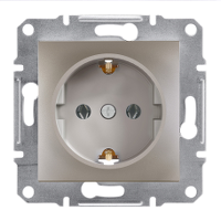 SCHNEIDER Asfora Bronze Earthed Plug - Schneider Electric