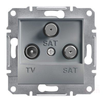 Schneider Asfora Çelik 1db Tv-Sat-Sat Çıkışı / Eph3600162 - 1