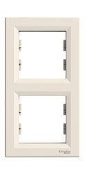 Schneider-Asfora Krem 2-li Dikey Çerçeve-EPH5810223 - Schneider Electric