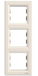 Schneider-Asfora Krem 3-lü Dikey Çerçeve-EPH5810323 - Schneider Electric