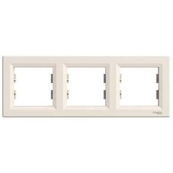 Schneider-Asfora Krem 3-lü Yatay Çerçeve-EPH5800323 - Schneider Electric