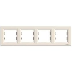 Schneider-Asfora Krem 4-lü Yatay Çerçeve-EPH5800423 - Schneider Electric