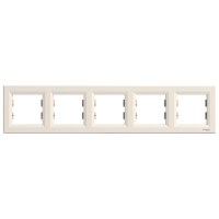 Schneider-Asfora Krem 5-li Yatay Çerçeve-EPH5800523 - Schneider Electric