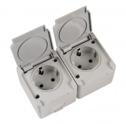 Schneider Double Earthed Socket + Earthed Socket - Schneider Electric