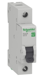Schneider-Easy9 1 Kutuplu 25A C Tipi 4.5kA 230v W Otomat Sigorta - Schneider Electric