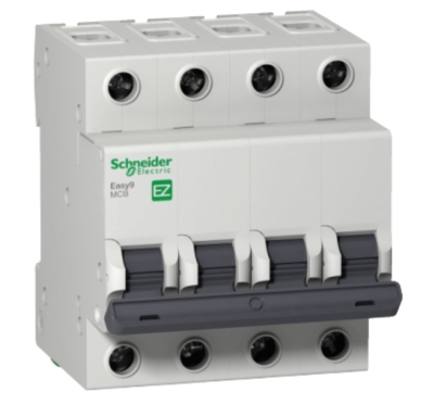 Schneider-Easy9 4 Kutuplu 40A C Tipi 4.5kA 230v W Otomat Sigorta - 1