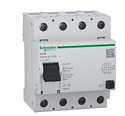 Schneider Electric A9R14492 Acti9 4P 125A 300mA AC Tipi Kaçak Akım Koruma Rölesi - Schneider Electric