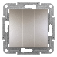 Schneider Electric Asfora Triple Switch Bronze - Schneider Electric
