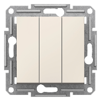 Schneider Electric Asfora Triple Switch Cream - 1