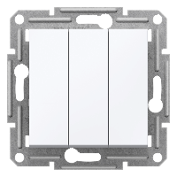 Schneider Electric Asfora Triple Switch White - 1