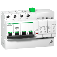 Schneider Electric iQuick Modular Surge Arrester - 3 Pole with Remote Control Transfer - 1