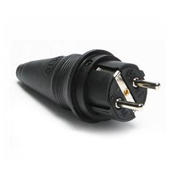 Schneider-Monofaze 1x16A Kauçuk Düz Fiş-3201-301-0300 - Schneider Electric