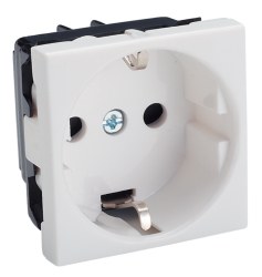 Schneider-Pks Ultra 45x45 Topraklı Priz-ETK21045E - Schneider Electric