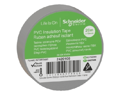 Schneider PVC Insulation Tape Gray - 1