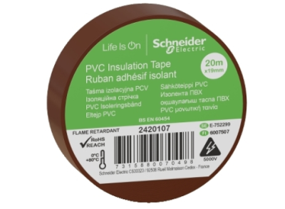 Schneider PVC İzolasyon Bandı 20mt*19mm Kahverengi