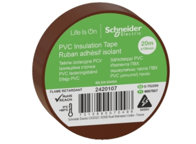 Schneider PVC İzolasyon Bandı 20mt*19mm Kahverengi - 1