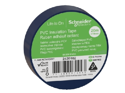 Schneider PVC İzolasyon Bandı 20mt*19mm Mavi - 1