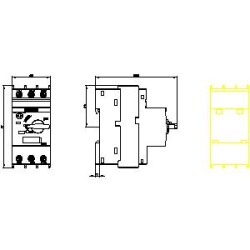 SIEMENS - 0.32 A Vida Bağlantılı Motor Koruma Şalteri - 3RV2011-0DA10 - 2