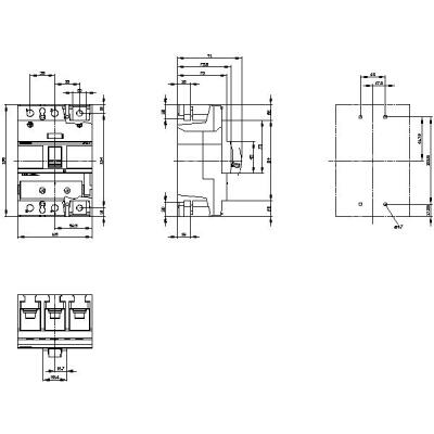 SIEMENS - 175 ... 250A 3VA TM240 Kompakt Tip Güç Şalteri- 3VA1225-5EF32-0AA0 - 2