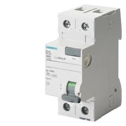 Siemens-2x25A 300 mA Residual Current Circuit Relay - 1