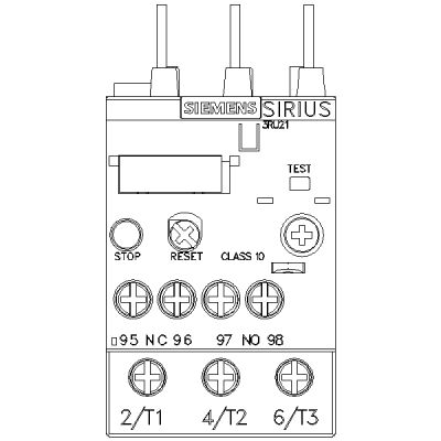 SIEMENS - 20-25 A Vida Bağlantılı Termik Röle - 3RU2126-4DB0 - 2