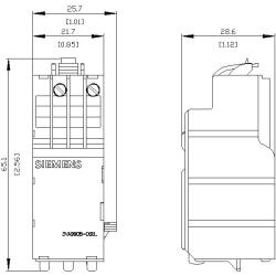 SIEMENS - 208...230VAC Düşük Gerilim Bobini - 3VA9908-0BB25 - 2