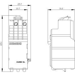 SIEMENS - 208...277VAC Sol Blok Açtırma Bobini - 3VA9988-0BL33 - 2