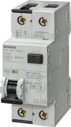 Siemens-2x10A 30 mA Residual Current Circuit Relay 4,5kA - 1
