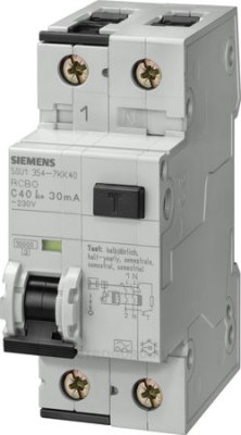 Siemens-2x16A 30 mA Residual Current Circuit Relay 4,5kA - 1