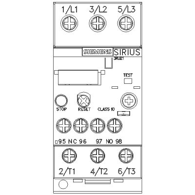 SIEMENS - 30-36A Raya Montajlı Vida Bağlantılı Termik Röle- 3RU2126-4PB1 - 2