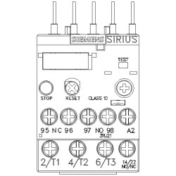 SIEMENS - 4.5-6.3 A Vida Bağlantılı Termik Röle - 3RU2116-1GB0 - 2