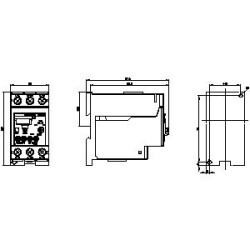SIEMENS - 62-73A Raya Montajlı Vida Bağlantılı Termik Röle- 3RU2136-4KB1 - 2