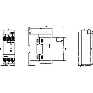 SIEMENS - 37 kW 72A Direkt Bağlantılı Yumuşak Yol Verici - 3RW3038-1BB14 - 2