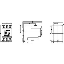 SIEMENS - 70-90A Raya Montajlı Vida Bağlantılı Termik Röle- 3RU2136-4LB1 - 2