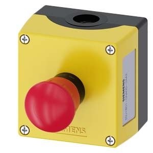 Siemens/Sirius Act 22mm Emergency Stop Button Plastic Box Pushbutton Set /3SU1801-0NA00-2AA2 - 1